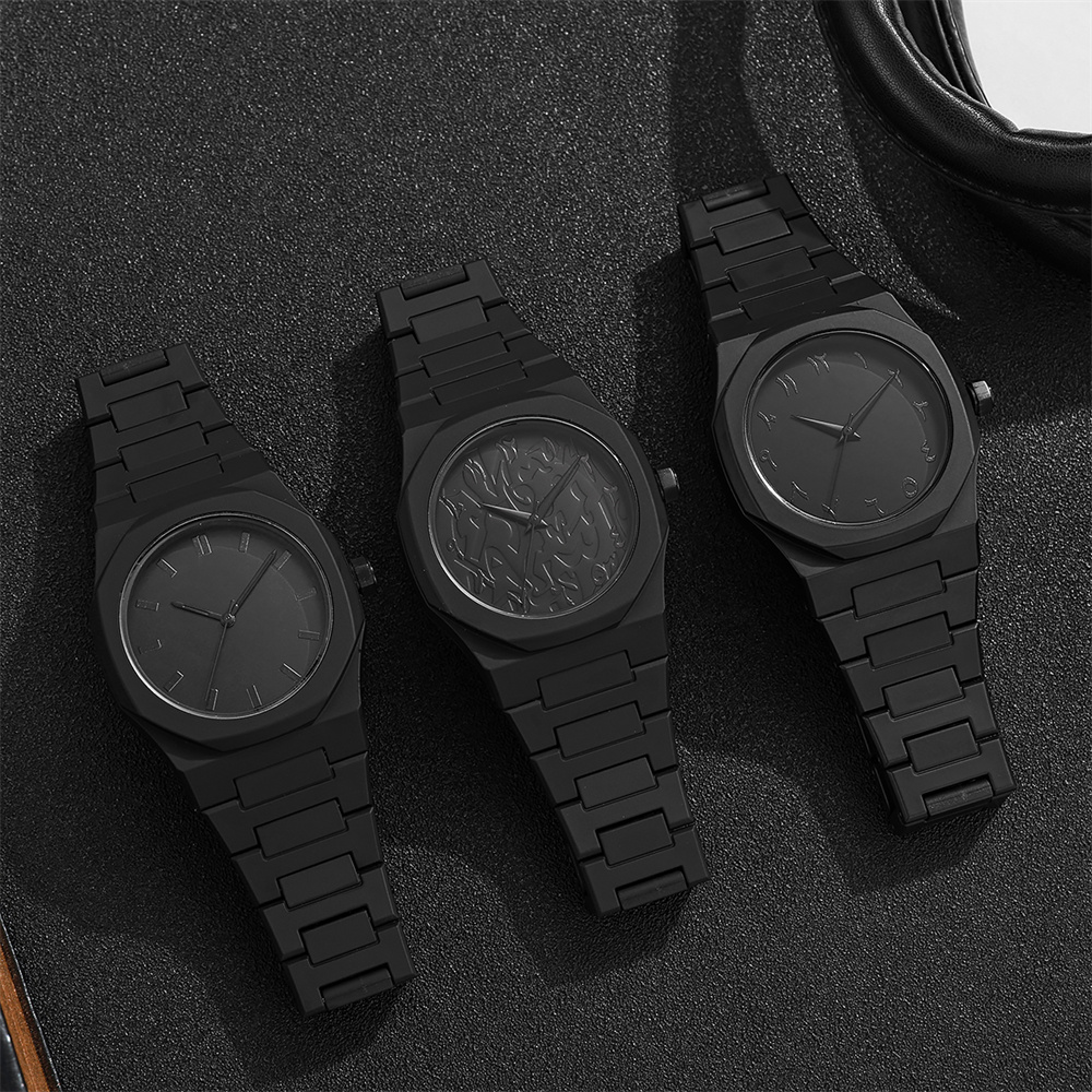 Luxury Watch Ap - Men's Fashion Simple Black Large Dial