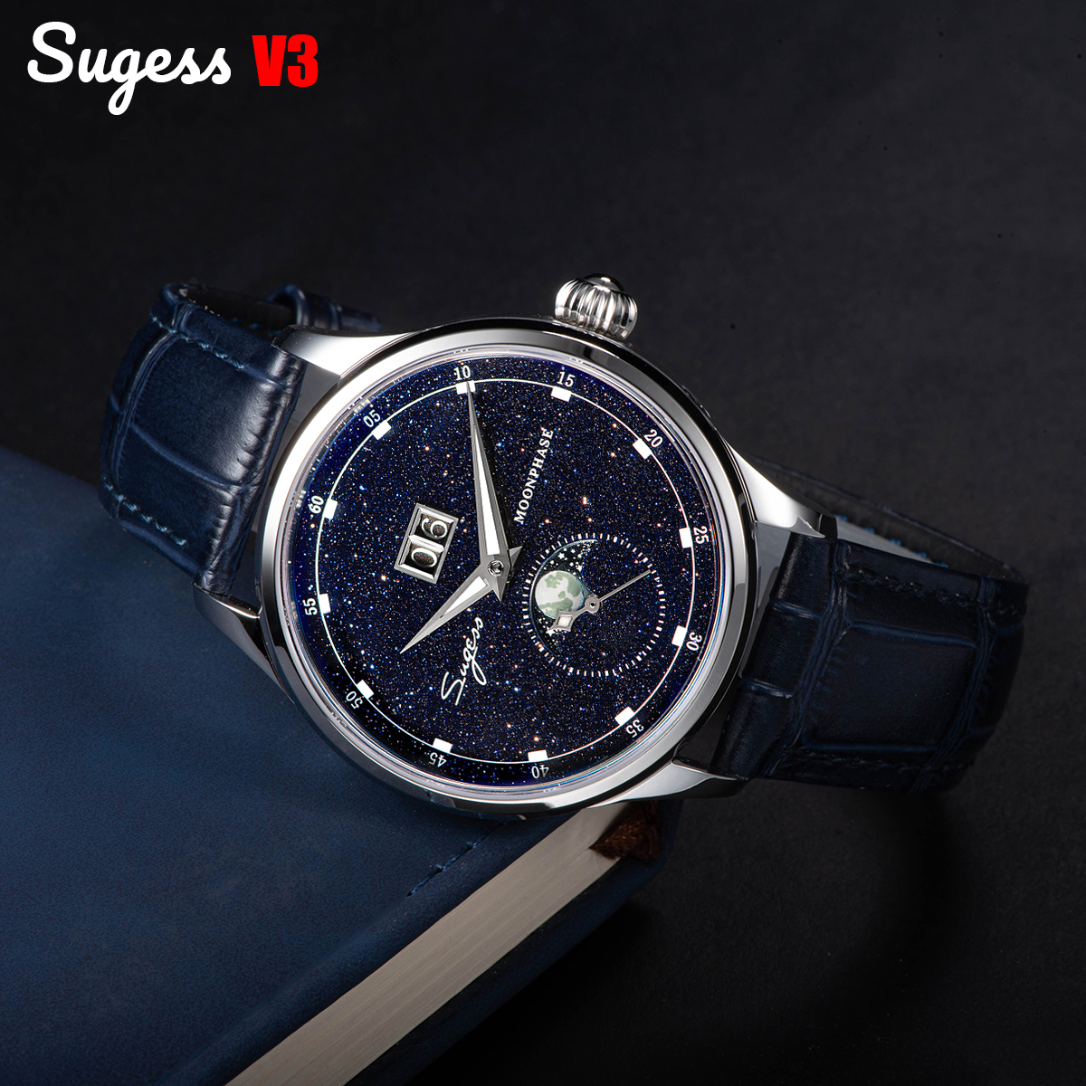 Minute Repeater Watch - Sugess Moonphase Watch of Men 40mm