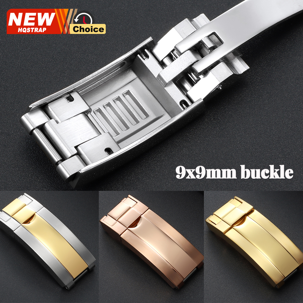 Luxury Watch Black - 9mmx9mm Folding Buckle for Rolex Daytona