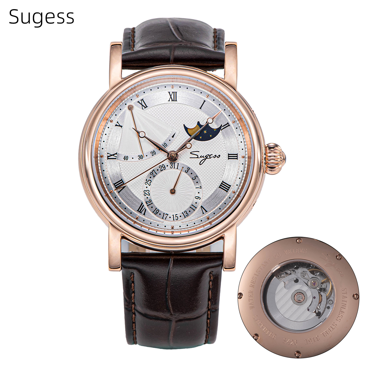 Minute Repeater Watch - Sugess Men Watch Automatic Mechanical Original