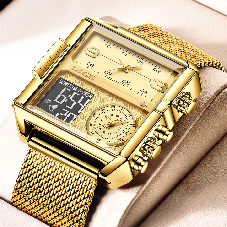 Luxury Watch Zone - LIGE 2026 Fashion Dual Display Watch