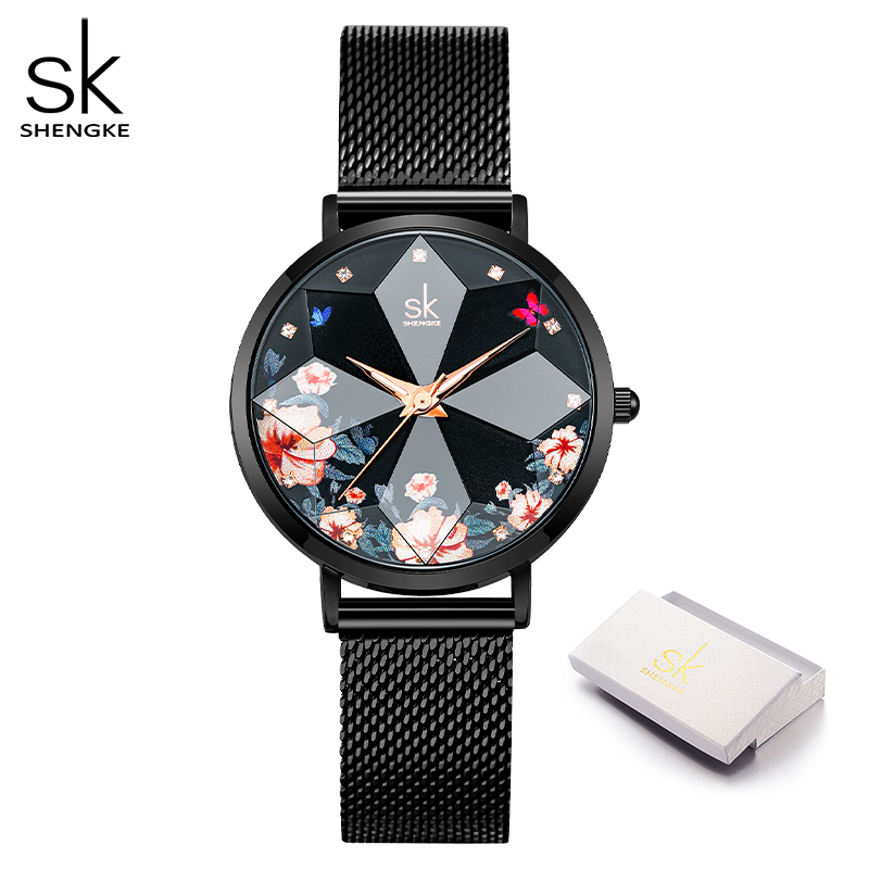 Luxury Watch On Sale - Shengke Fashion Diamond Women Watches Hot