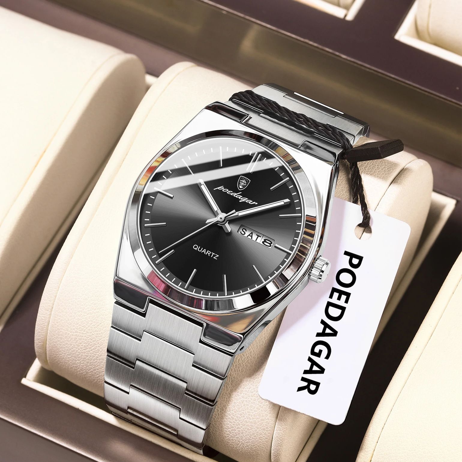 Luxury Watch Ap - POEDAGAR Luxury Men's Quartz Wristwatch Waterproof
