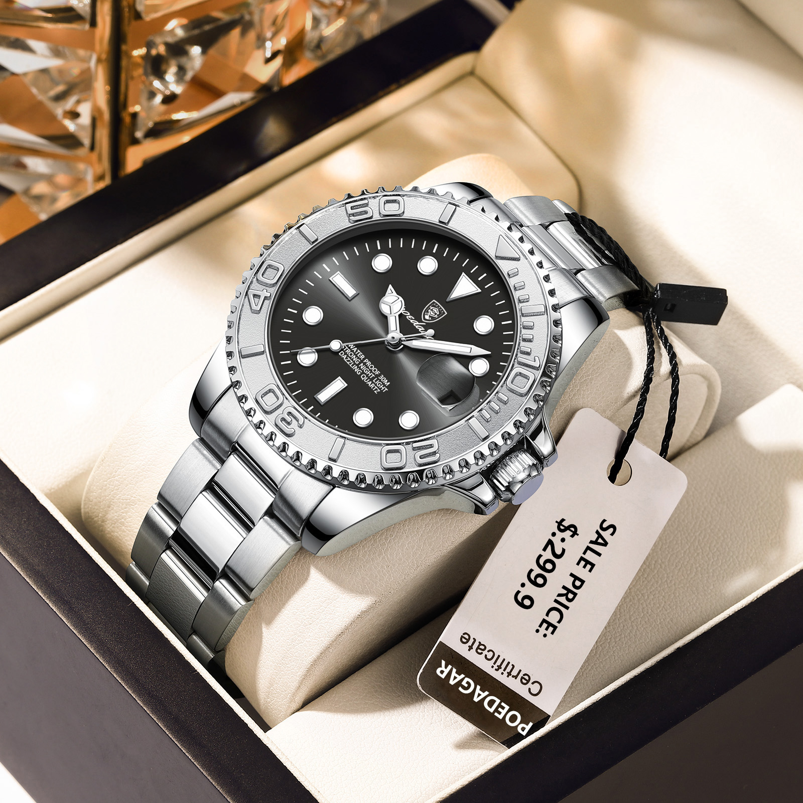Luxury Watch Ap - POEDAGAR Top Luxury Man Watch Waterproof