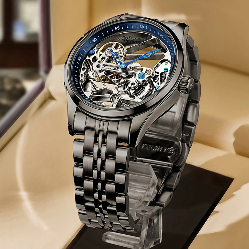 Tourbillon Movement Watch - AILANG NEW Skeleton Automatic Movement Watch