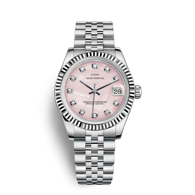 LGXIGE Crystal Women Bracelet  - Luxury Watch Black reseña y precio
