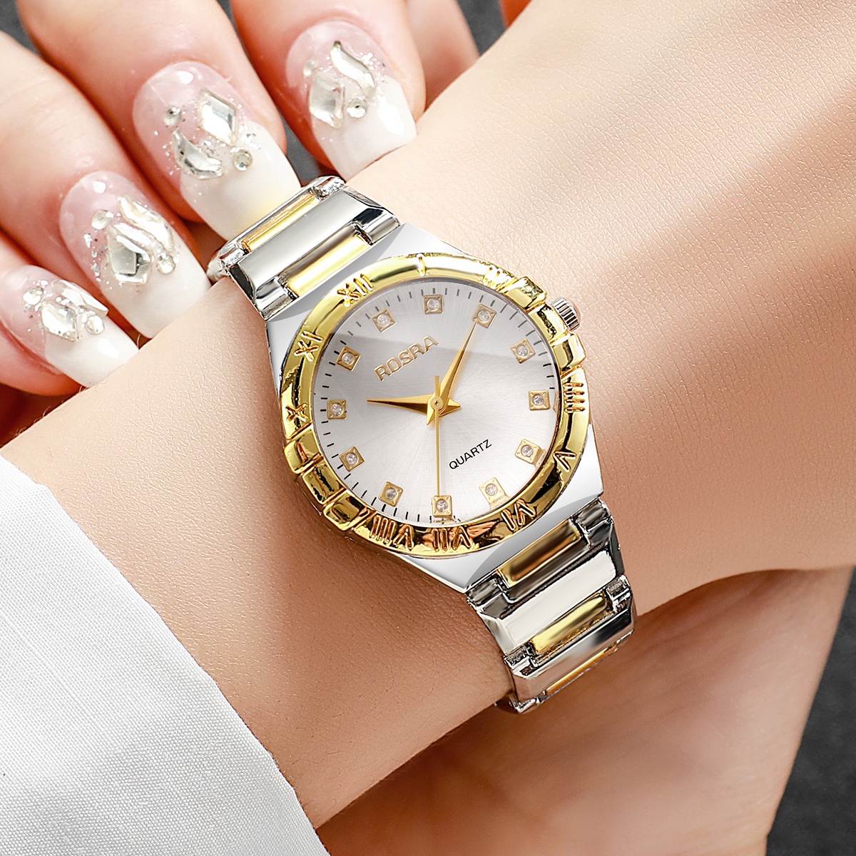 Luxury Rhinestone Women Quartz - Luxury Watch Organizer reseña y precio