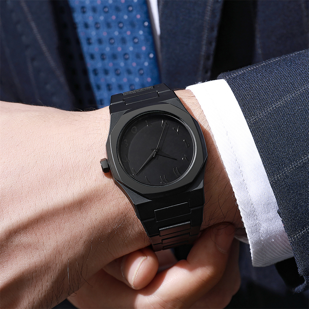 Men's Fashion Simple Black Lar - Luxury Watch Ap reseña y precio