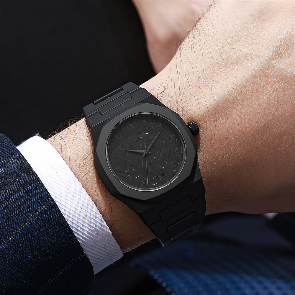 Men's Fashion Simple Black Lar - Luxury Watch Ap reseña y precio