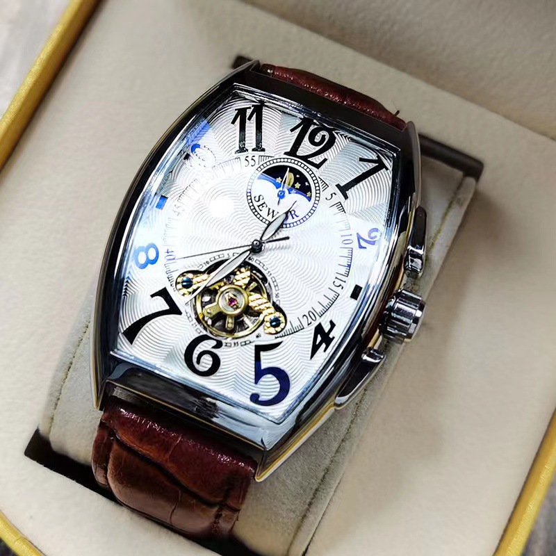 SEWOR Mechanical Watch Men Gol - Tourbillon Movement Watch reseña y precio