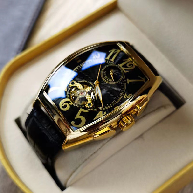 SEWOR Mechanical Watch Men Gol - Tourbillon Movement Watch reseña y precio