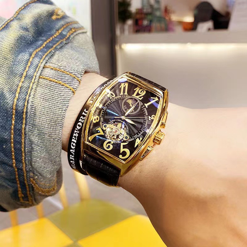SEWOR Mechanical Watch Men Gol - Tourbillon Movement Watch reseña y precio