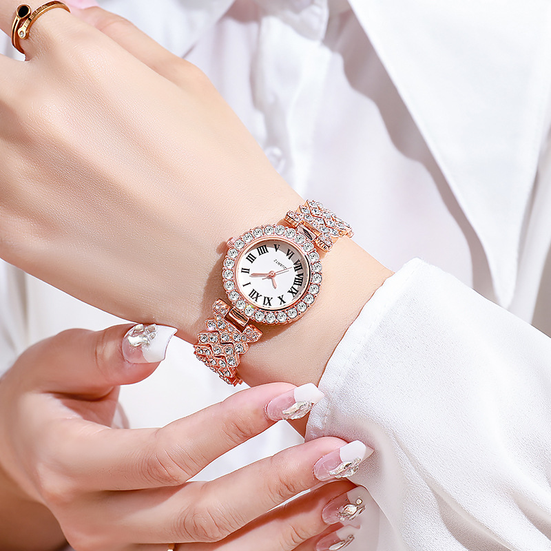 5PCS Luxury Rhinestone Women's - Luxury Watch Organizer reseña y precio