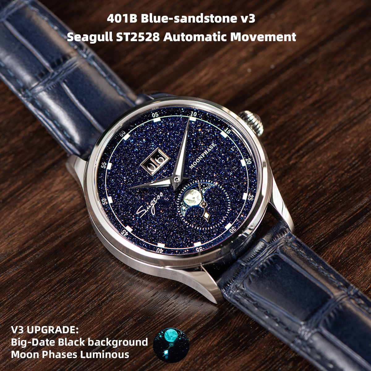 Sugess Moonphase Watch of Men  - Minute Repeater Watch reseña y precio