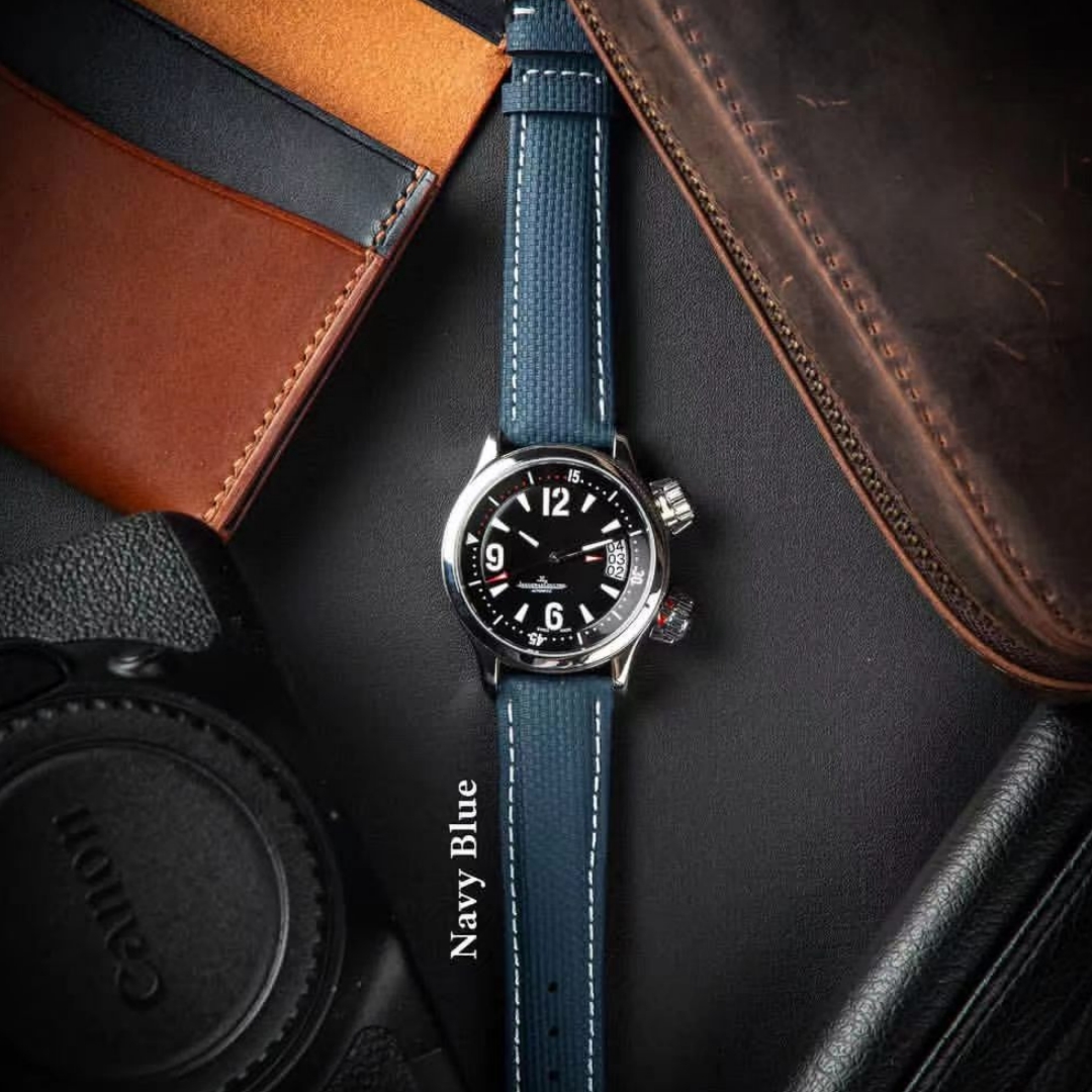 18 19 20 21 22mm Sailcloth FKM - Luxury Watch Jaeger Lecoultre reseña y precio