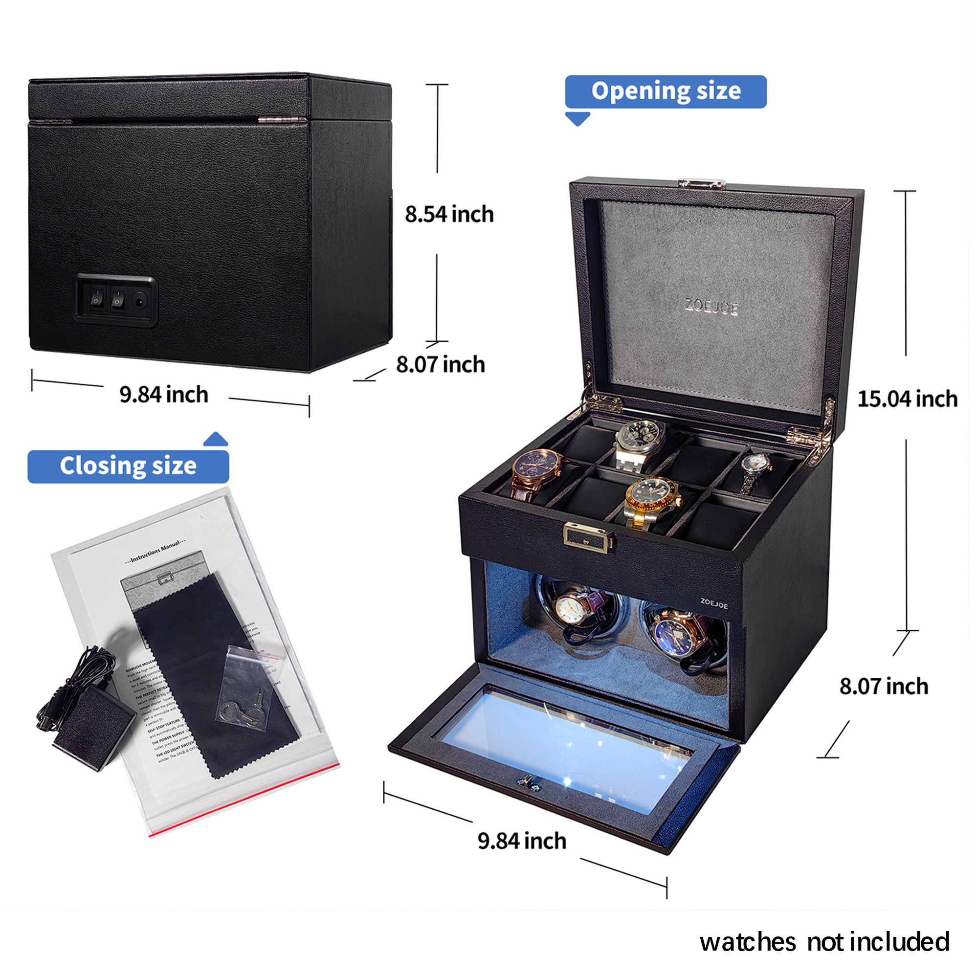 2+8 Watch Winder for Automatic - Quiet Luxury Watch Men reseña y precio