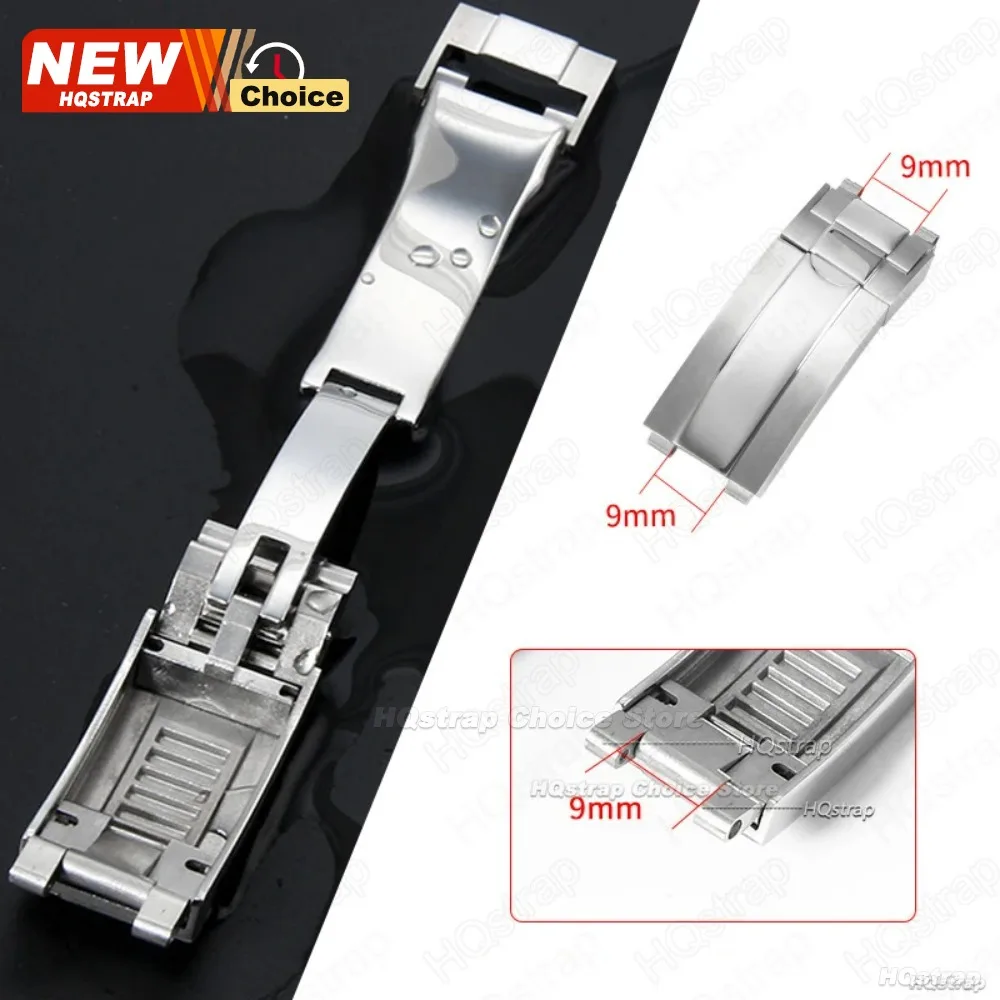 9mmx9mm Folding Buckle for Rol - Luxury Watch Black reseña y precio