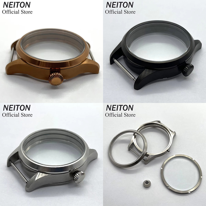 NEITON 42mm Manual Watch Case  - Luxury Watch Black reseña y precio