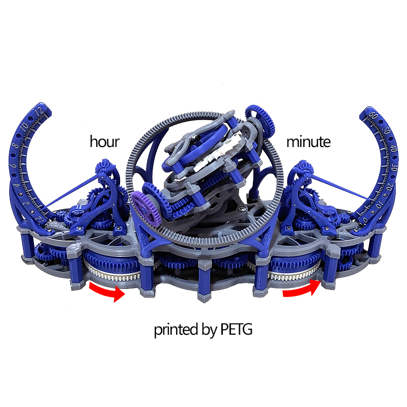 Random color 3d print tourbill - Tourbillon Movement Watch reseña y precio