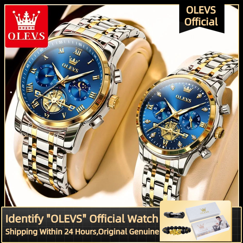 OLEVS Quartz Couple Watch Luxu - Luxury Watch Zone reseña y precio