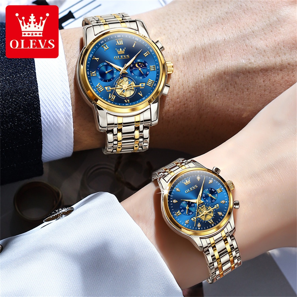 OLEVS Quartz Couple Watch Luxu - Luxury Watch Zone reseña y precio