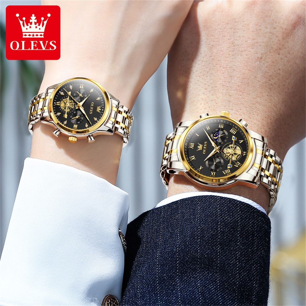 OLEVS Quartz Couple Watch Luxu - Luxury Watch Zone reseña y precio