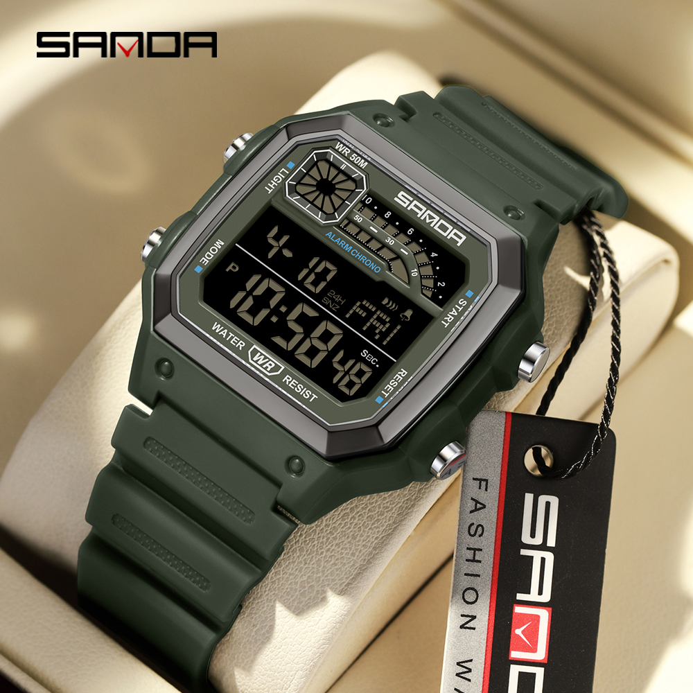 SANDA 6196 Men Electronic Watc - Minute Repeater Watch reseña y precio