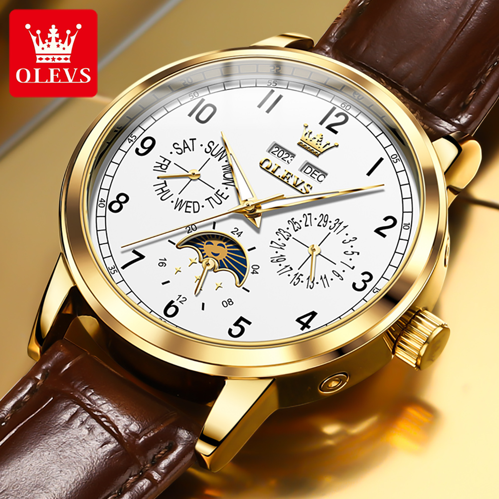 OLEVS 6698 Mens Watch Luxury D - Minute Repeater Watch reseña y precio