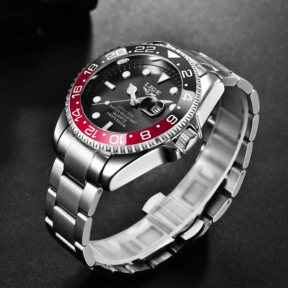 LIGE New Luxury Couple Watches - Luxury Watch Organizer reseña y precio