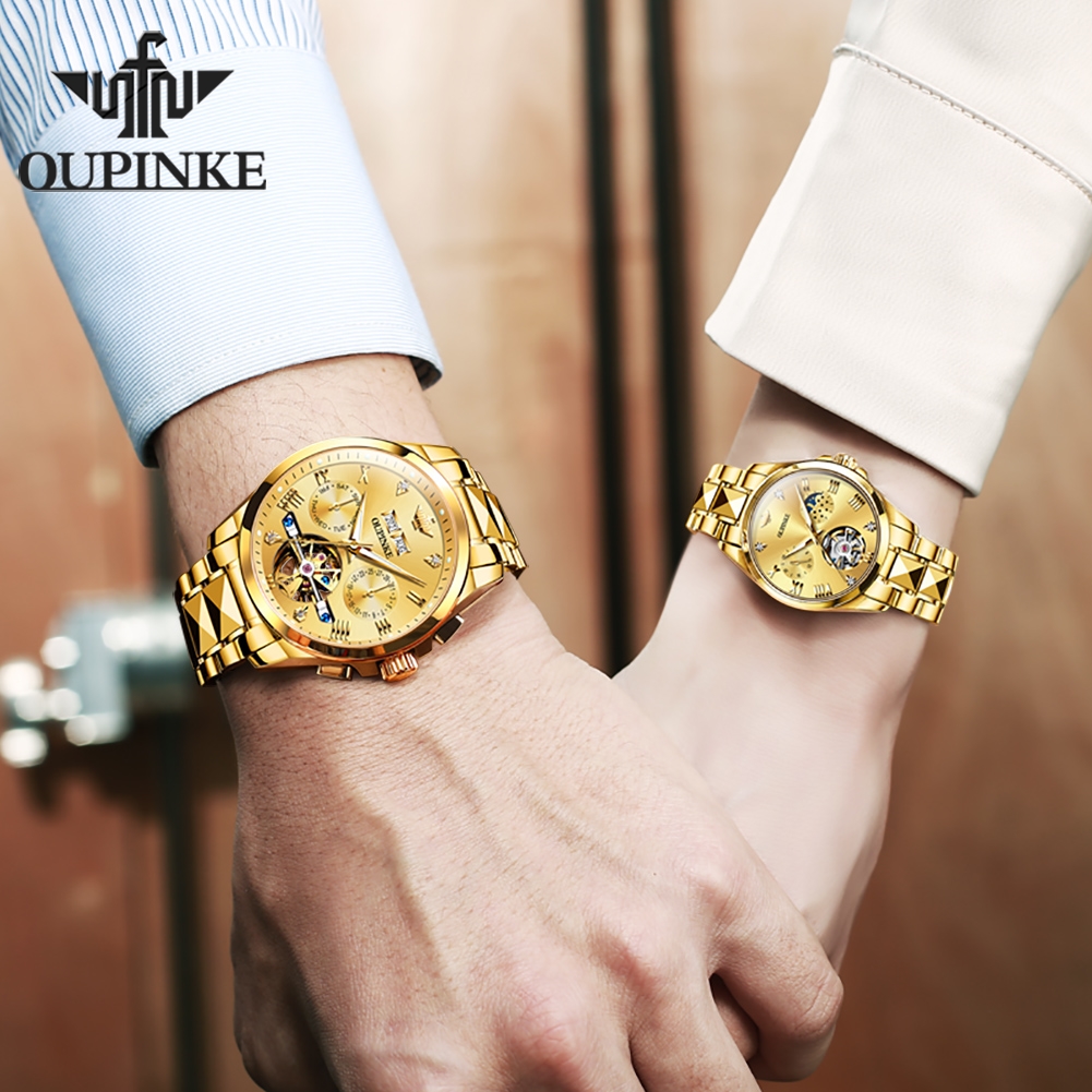 OUPINKE Tourbillon Couple Watc - Luxury Watch Zone reseña y precio
