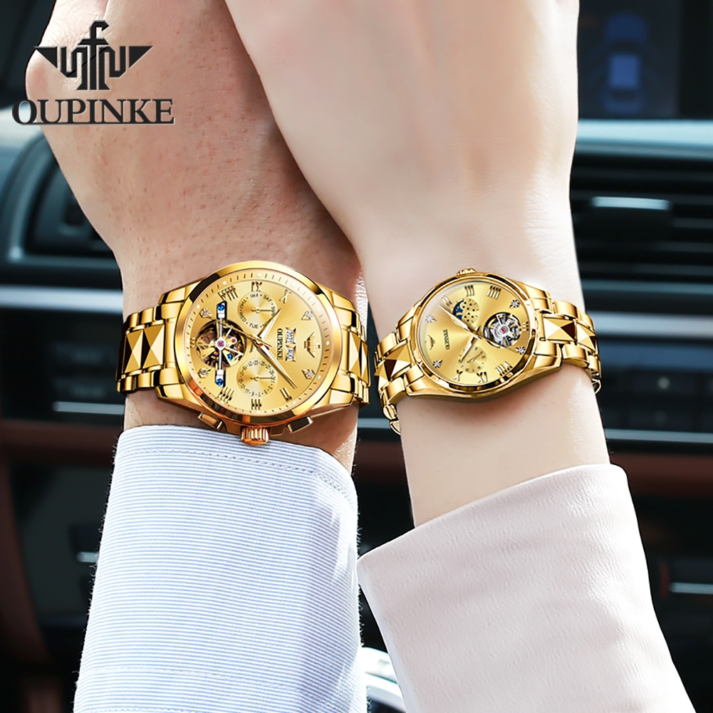 OUPINKE Tourbillon Couple Watc - Luxury Watch Zone reseña y precio