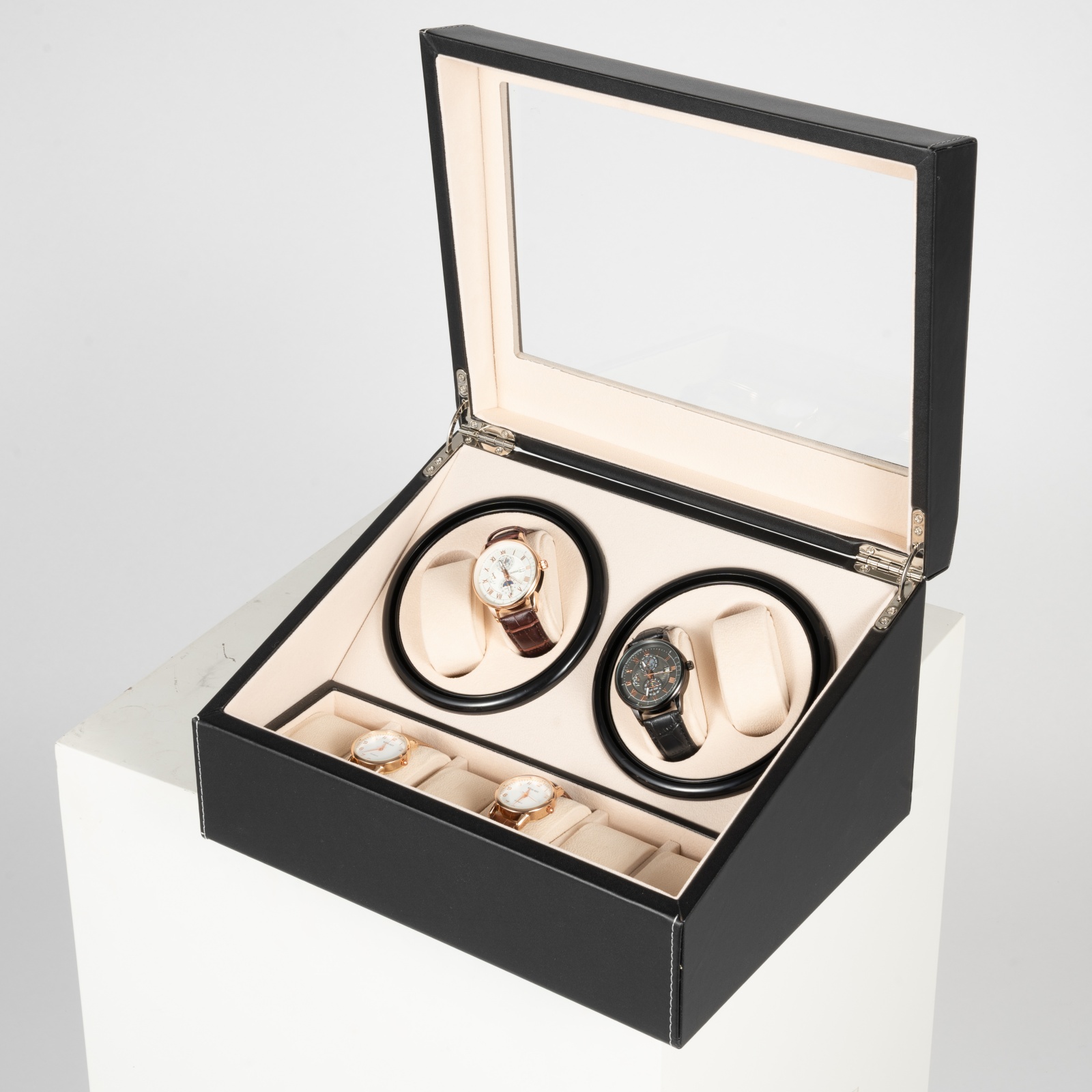 4 Slots Automatic Watch Winder - Quiet Luxury Watch Men reseña y precio