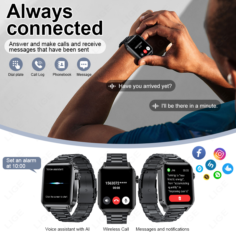 LIGE Smart Watch Sport Fitness - Luxury Watch On Sale reseña y precio