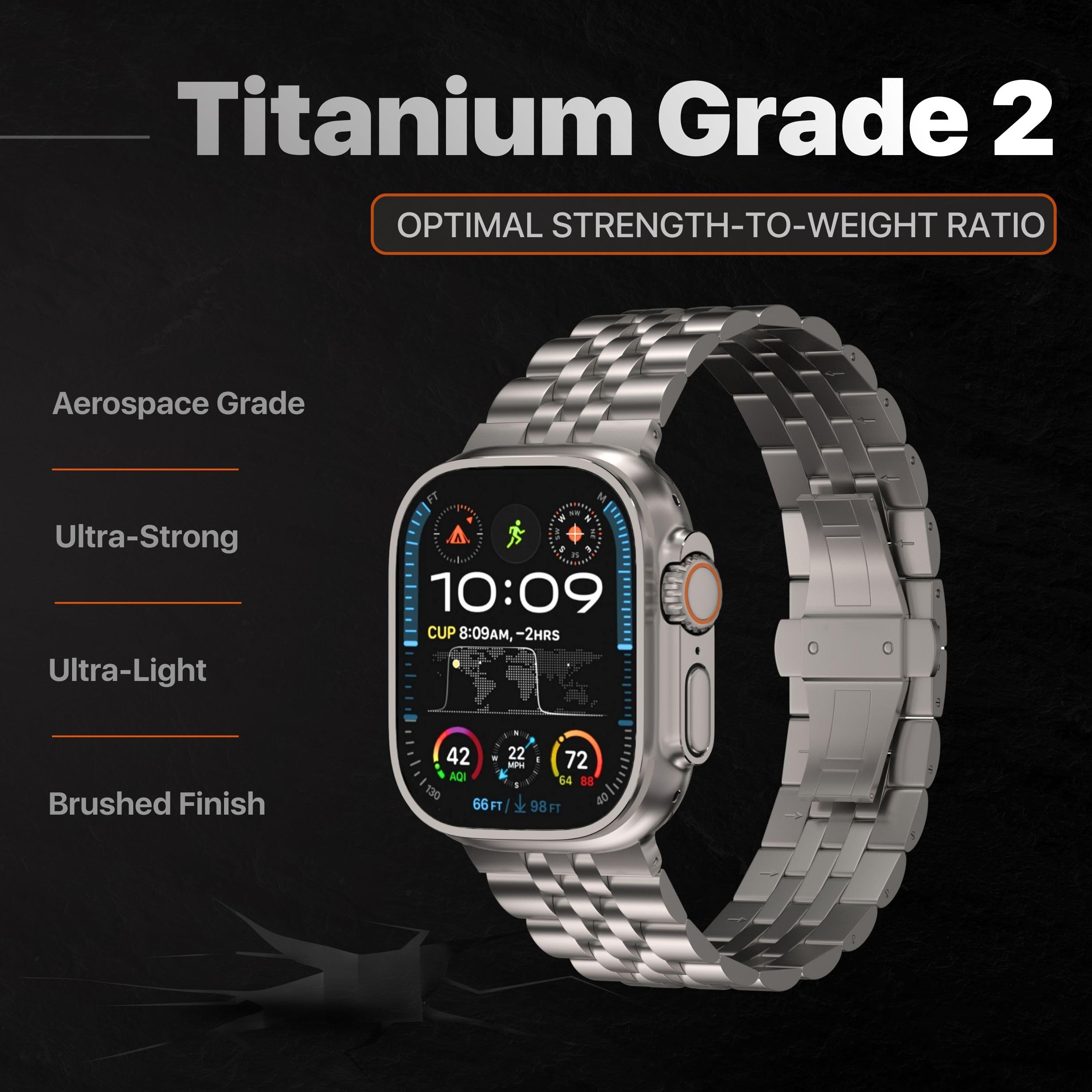 Luxury Titanium Strap for Appl - Luxury Watch Ap reseña y precio