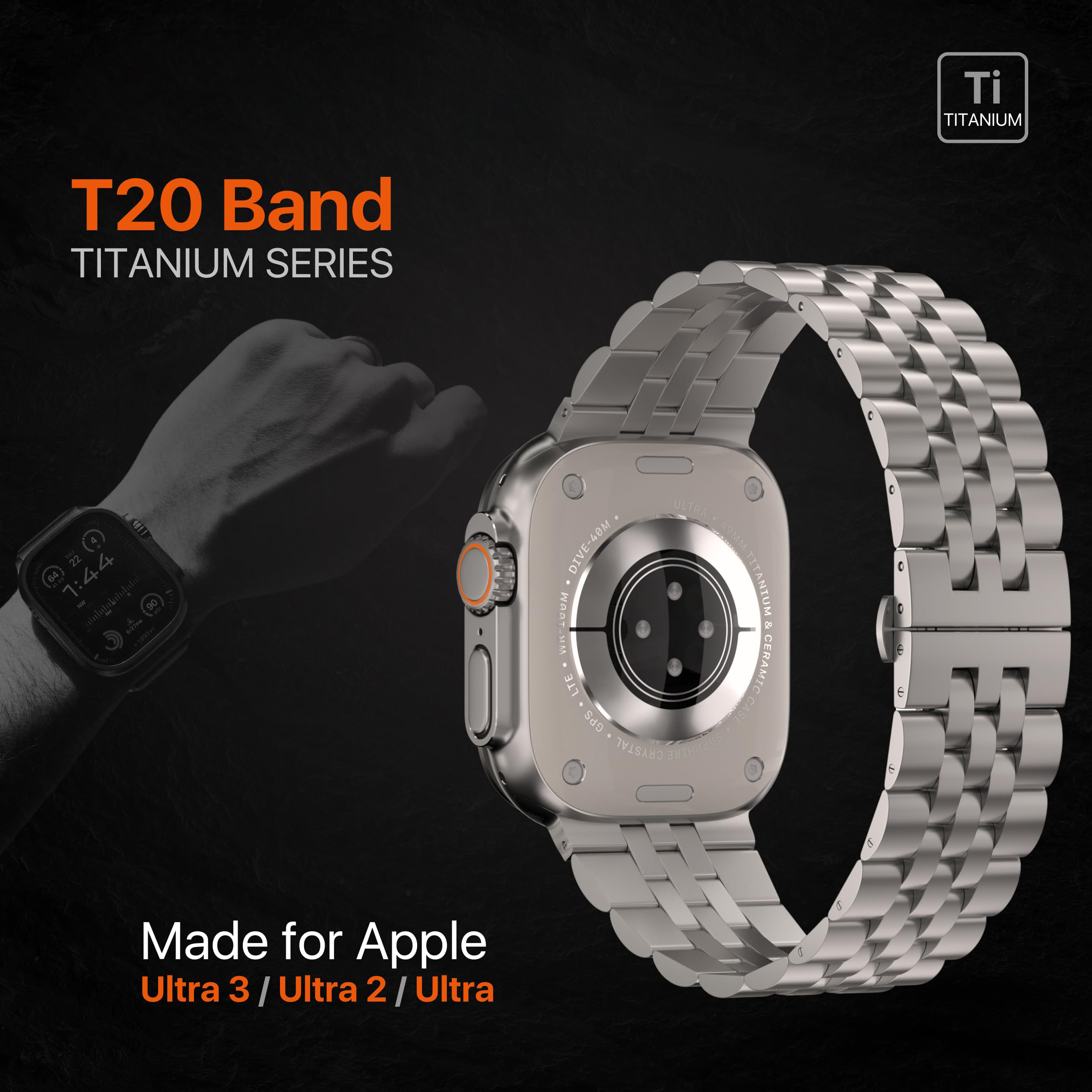 Luxury Titanium Strap for Appl - Luxury Watch Ap reseña y precio