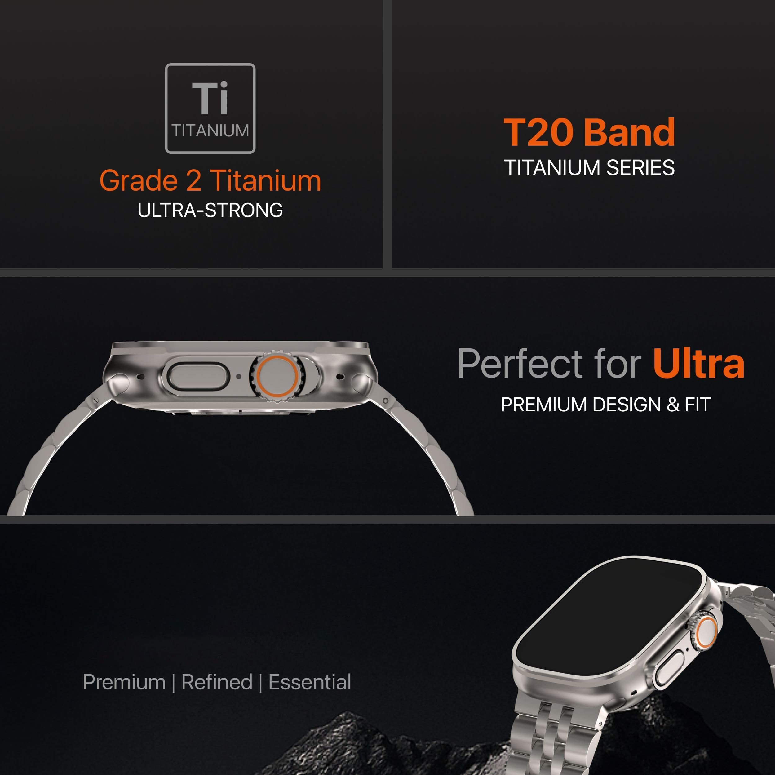 Luxury Titanium Strap for Appl - Luxury Watch Ap reseña y precio