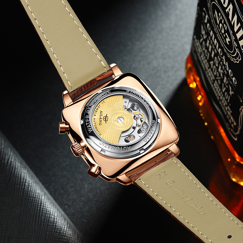 AILANG Fashion Green Big Dial  - Tourbillon Movement Watch reseña y precio