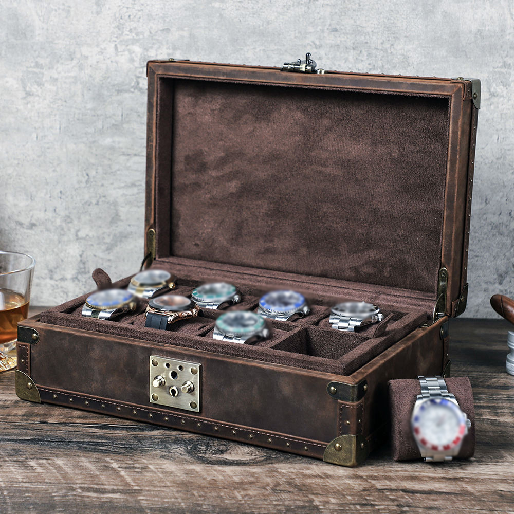 CONTACT'S FAMILY 8 Leather Cus - Luxury Watch Organizer reseña y precio