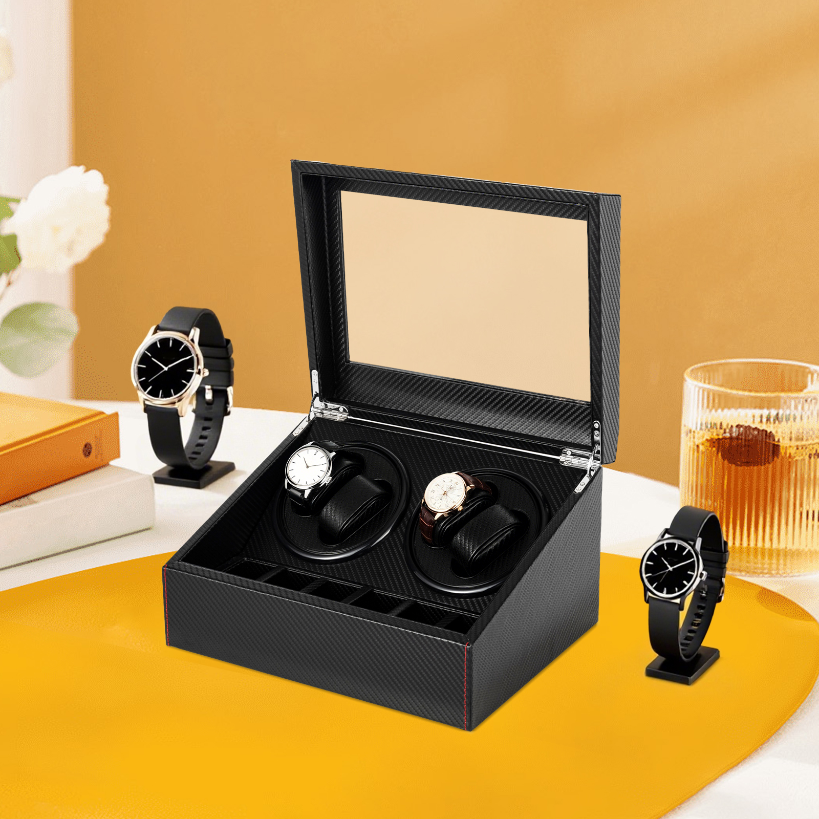 BYMAOCAR 4+6 Watch Winder, Lux - Quiet Luxury Watch Men reseña y precio