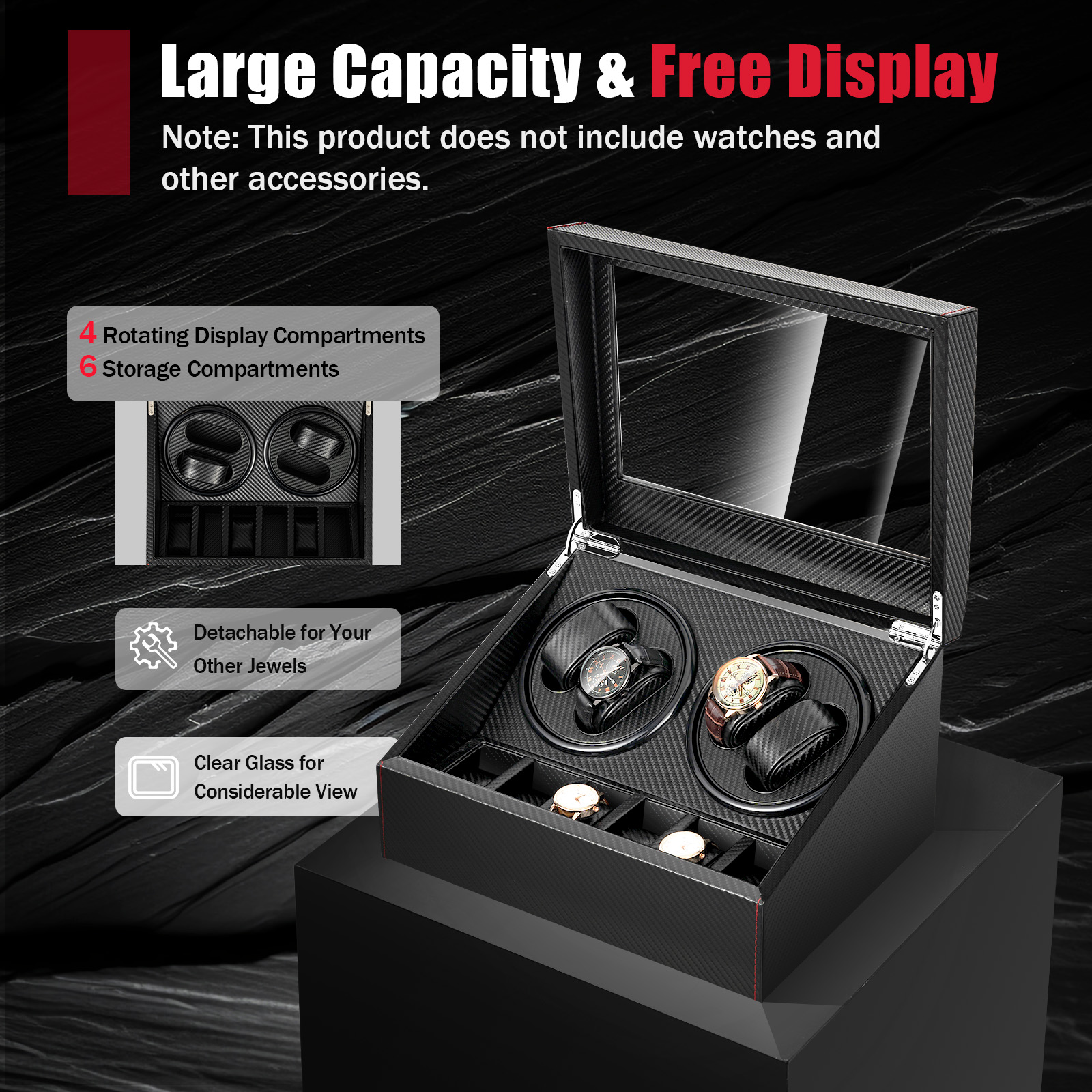 BYMAOCAR 4+6 Watch Winder, Lux - Quiet Luxury Watch Men reseña y precio