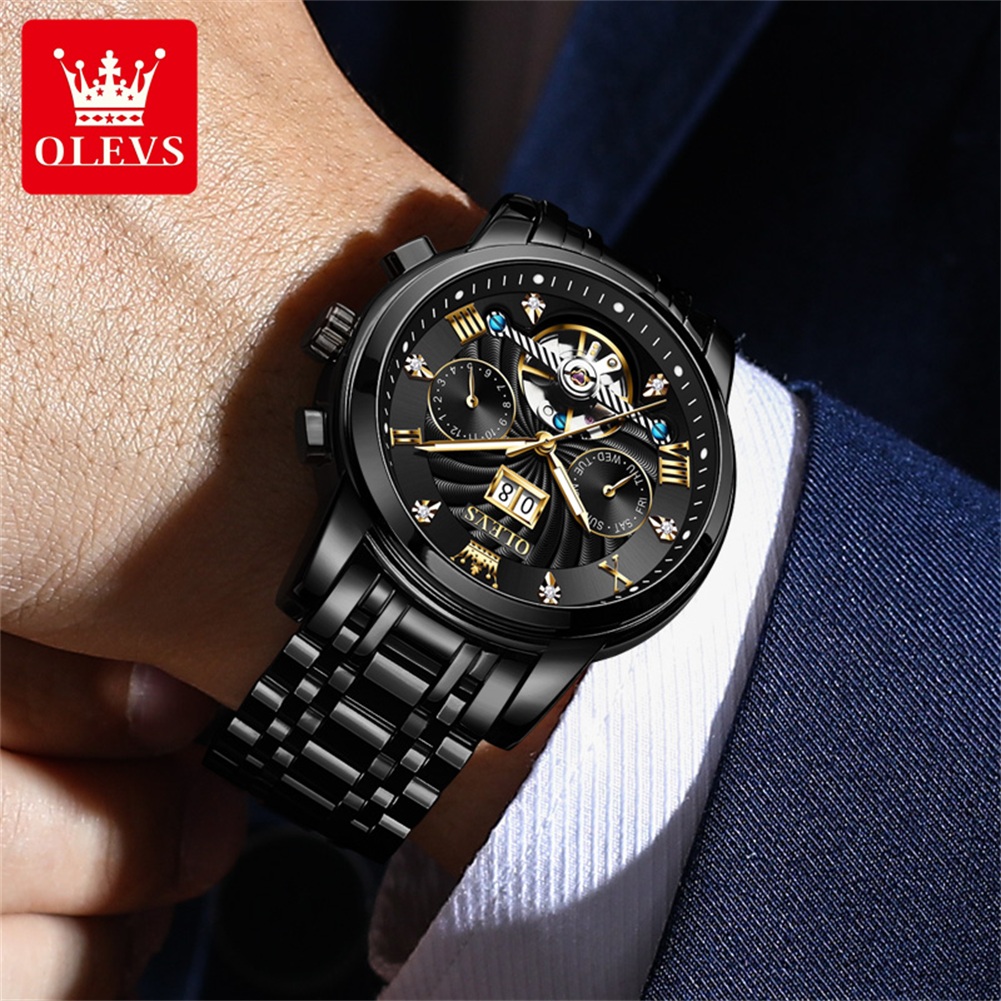 OLEVS Classic Men's Watches To - Tourbillon Movement Watch reseña y precio