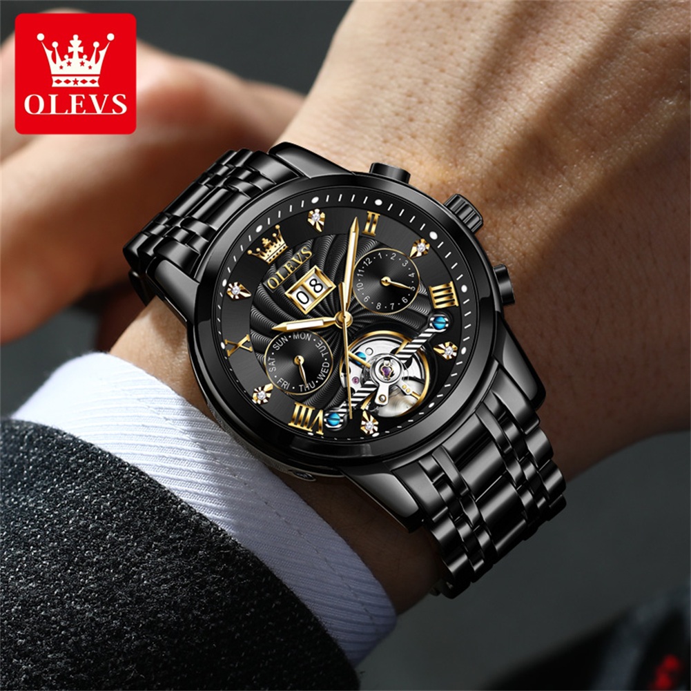 OLEVS Classic Men's Watches To - Tourbillon Movement Watch reseña y precio