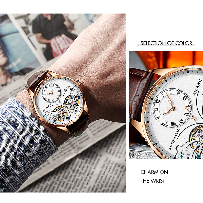 AILANG Brand New Fashion Doubl - Tourbillon Movement Watch reseña y precio
