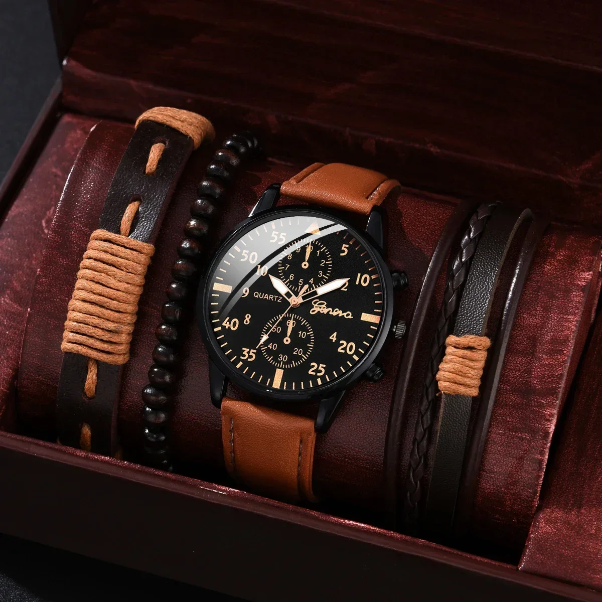 4/2/1pcs Men Sports Watches Se - Luxury Watch Organizer reseña y precio