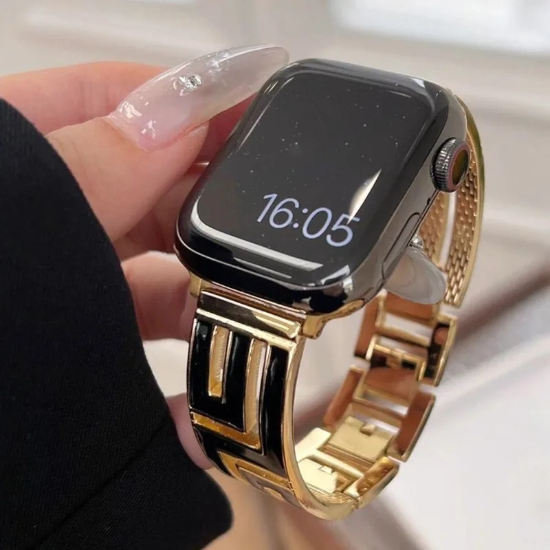 Luxury Metal Strap For Apple W - Luxury Watch Ap reseña y precio