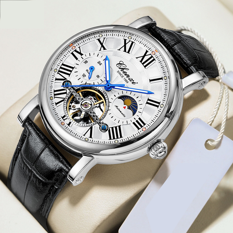 Top Brand Mens Watches Tourbil - Tourbillon Movement Watch reseña y precio