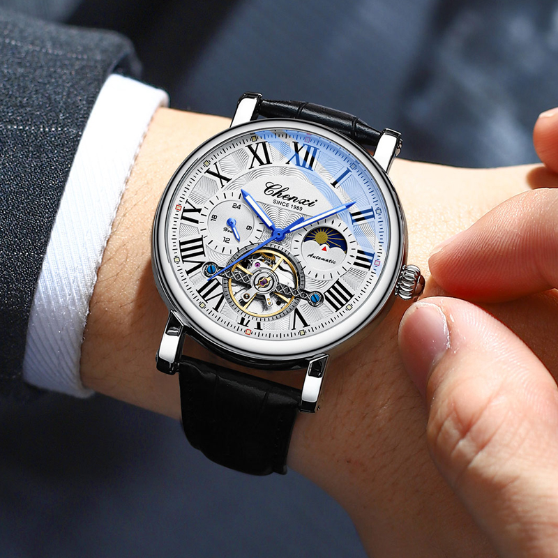 Top Brand Mens Watches Tourbil - Tourbillon Movement Watch reseña y precio