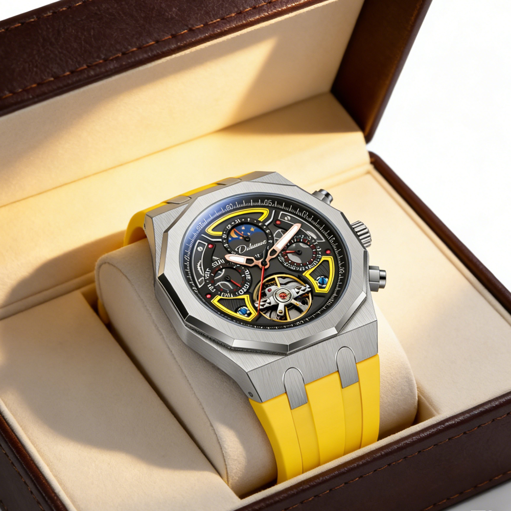 Top Brand Sport Mens Tourbillo - Tourbillon Movement Watch reseña y precio