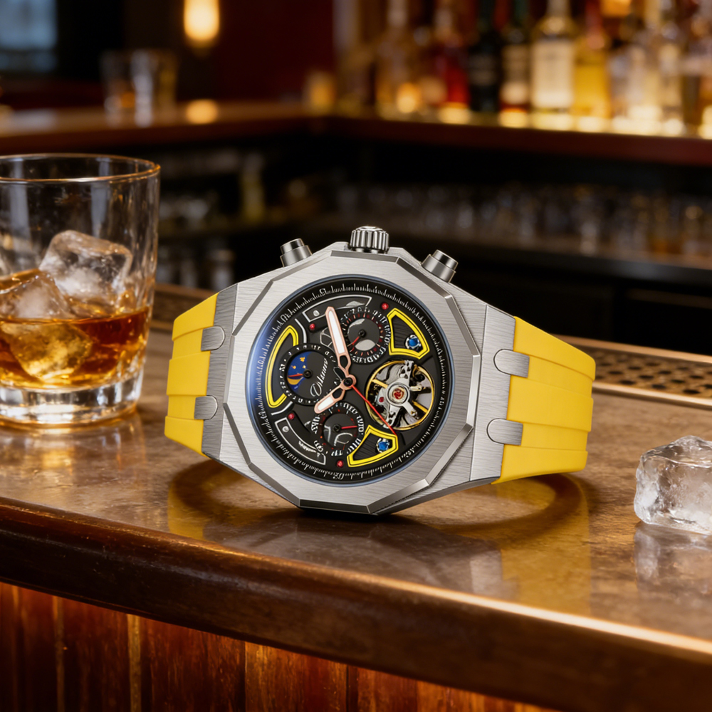 Top Brand Sport Mens Tourbillo - Tourbillon Movement Watch reseña y precio