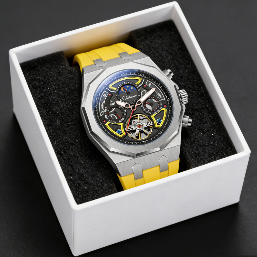 Top Brand Sport Mens Tourbillo - Tourbillon Movement Watch reseña y precio